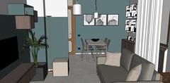  3D Design Living Room/Living Room - Vue de la salle de séjour